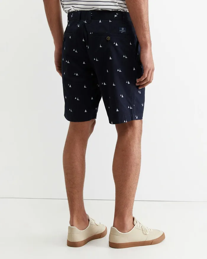 Sportscraft Classic Printed Short Classic Navy Men Shorts