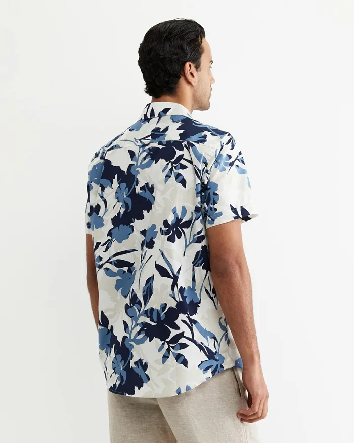 Sportscraft Dyer Short Sleeve Shirt Blue Multi Men Shirts