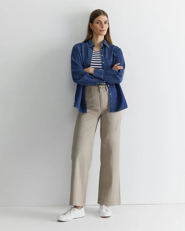 Sportscraft Evie Wide Leg Pant Latte Women Pants