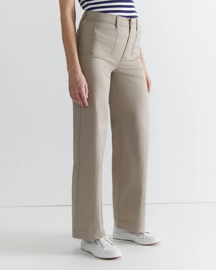 Sportscraft Evie Wide Leg Pant Latte Women Pants
