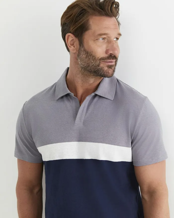 Sportscraft Gerard Stripe Polo Blue Multi Men TShirts and Polos