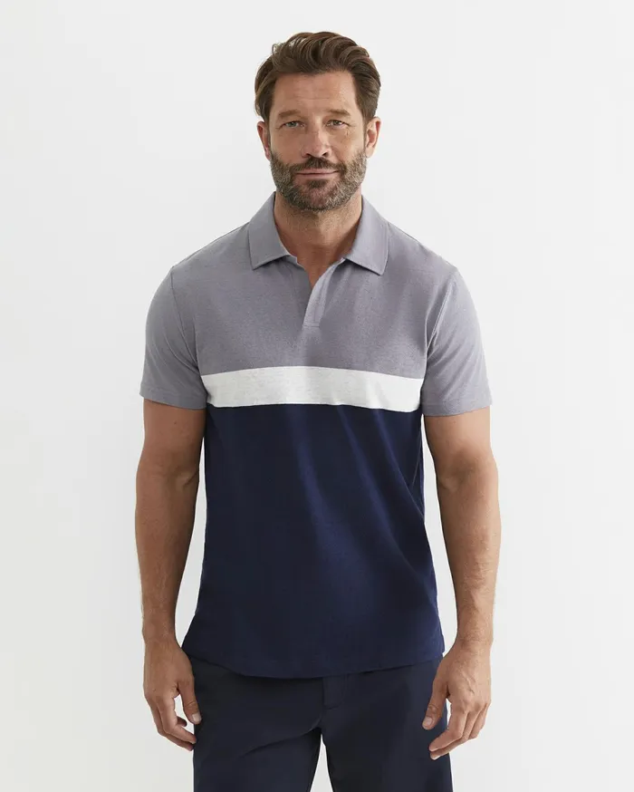 Sportscraft Gerard Stripe Polo Blue Multi Men TShirts and Polos