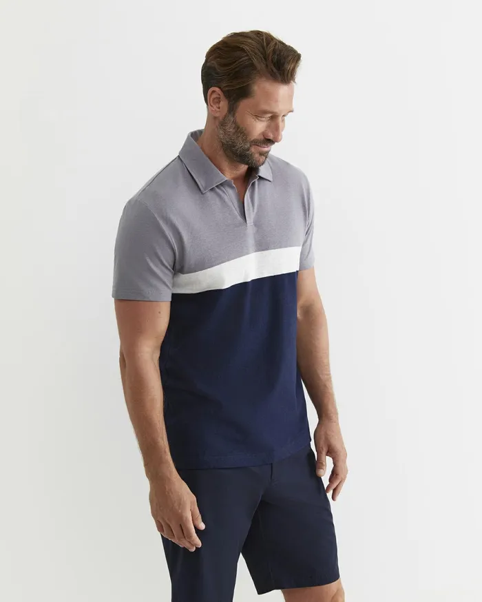 Sportscraft Gerard Stripe Polo Blue Multi Men TShirts and Polos