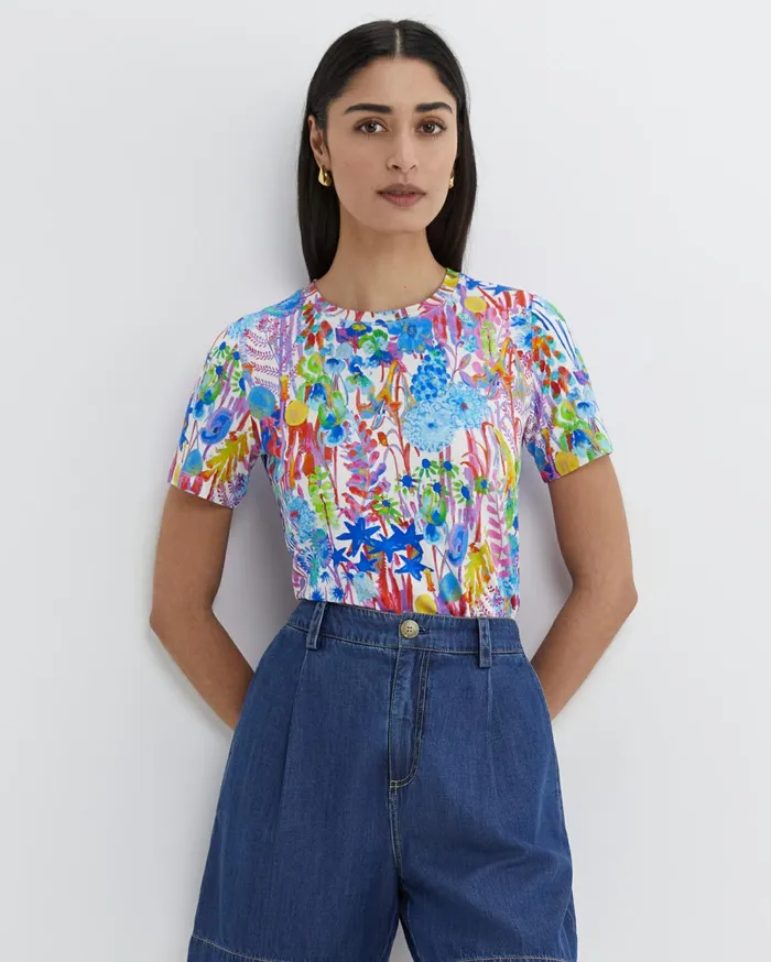 Sportscraft Hampton Liberty Tee Pink Multi Women Tops and Tees