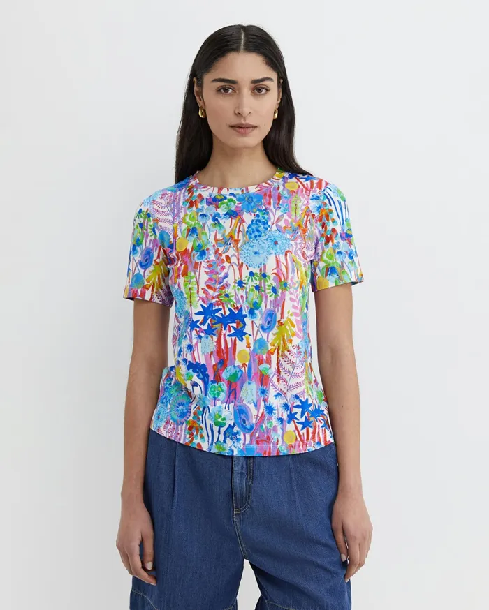 Sportscraft Hampton Liberty Tee Pink Multi Women Tops and Tees