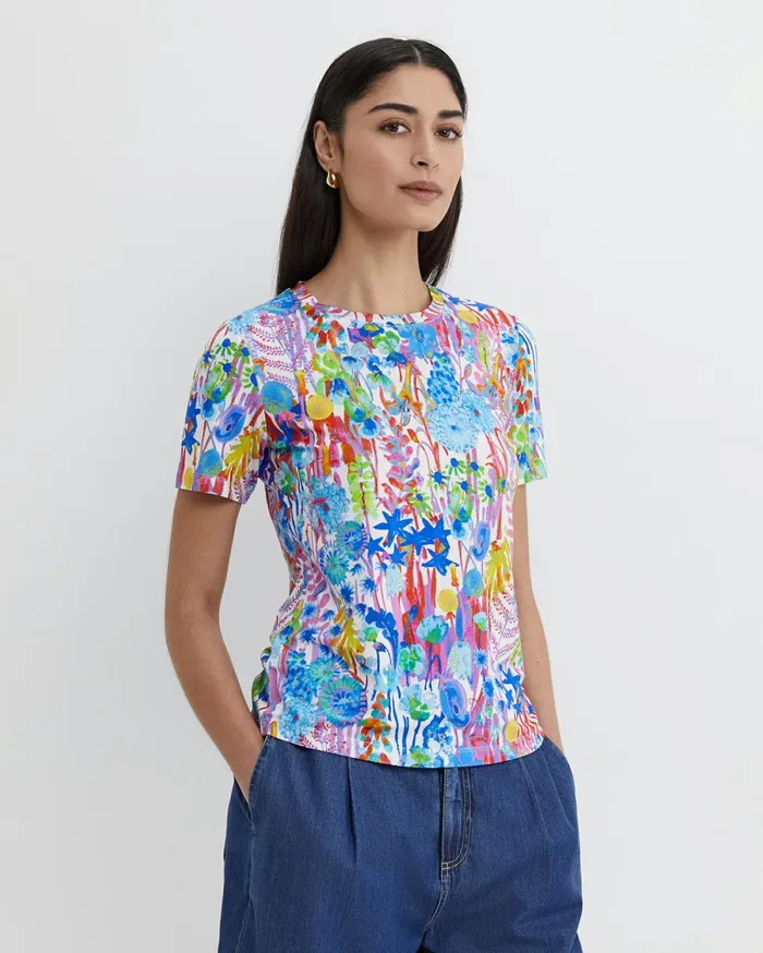 Sportscraft Hampton Liberty Tee Pink Multi Women Tops and Tees