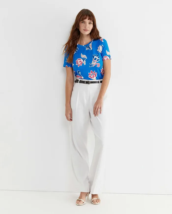Sportscraft Leighton Liberty Tee Blue Multi Women Tops and Tees