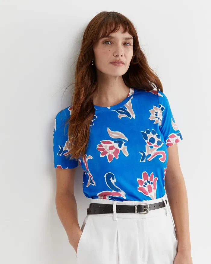 Sportscraft Leighton Liberty Tee Blue Multi Women Tops and Tees