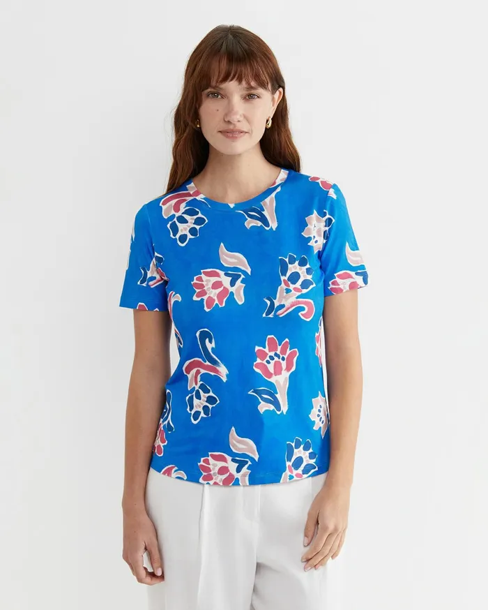Sportscraft Leighton Liberty Tee Blue Multi Women Tops and Tees