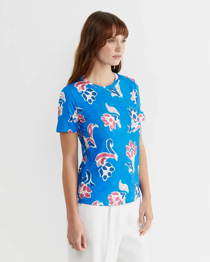 Sportscraft Leighton Liberty Tee Blue Multi Women Tops and Tees