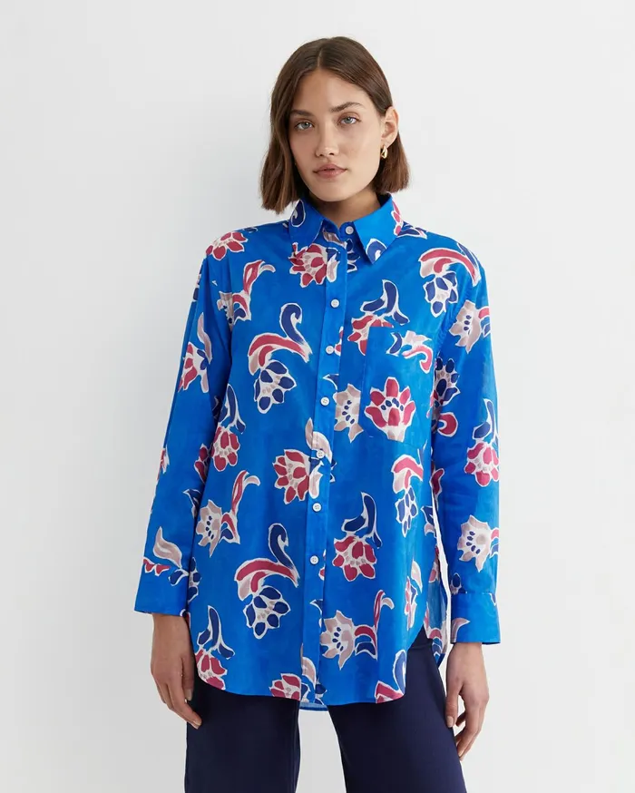 Sportscraft Leighton Long Sleeve Liberty Shirt Blue Multi Women Shirts