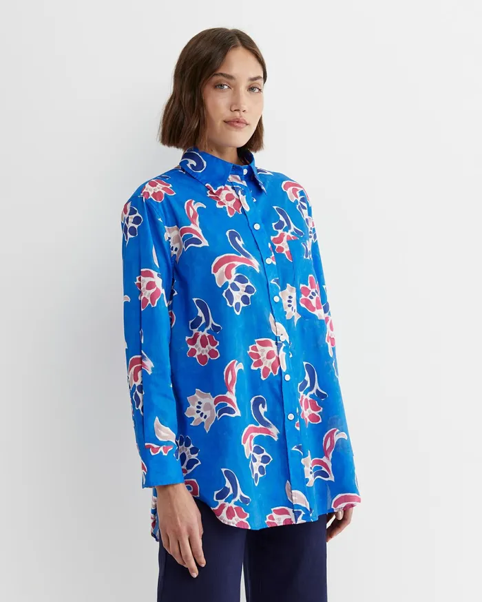 Sportscraft Leighton Long Sleeve Liberty Shirt Blue Multi Women Shirts