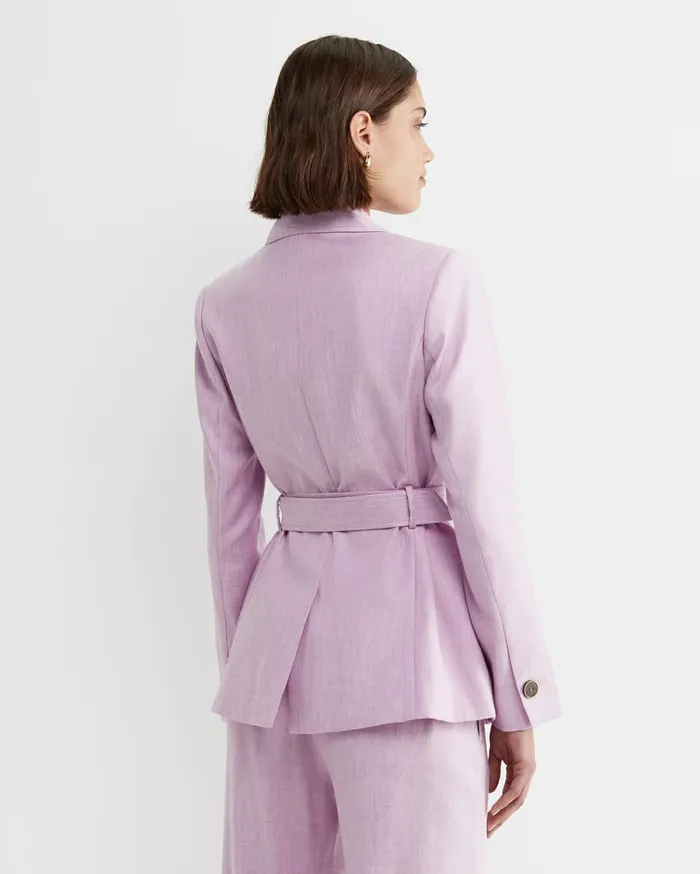 Sportscraft Lena Linen Jacket Orchid Women Blazers