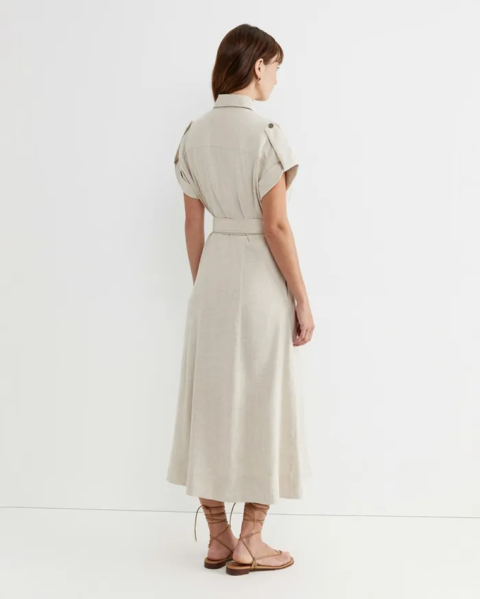 Sportscraft Lena Linen Safari Dress String Women Dresses