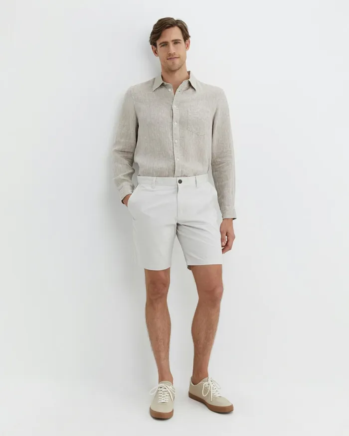 Sportscraft Long Sleeve Linen Shirt Barley Men Shirts