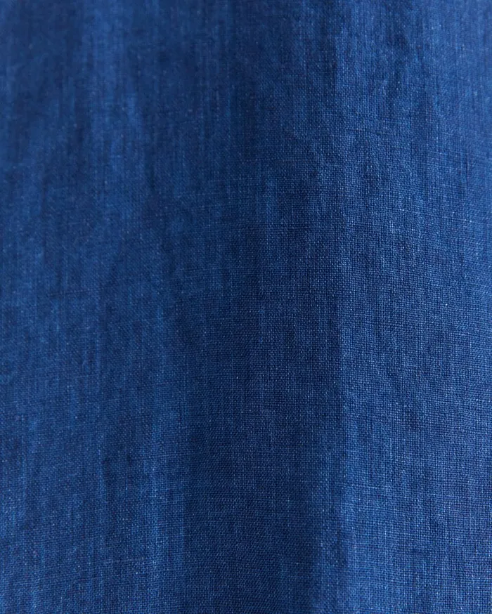 Sportscraft Long Sleeve Linen Shirt Indigo Men Shirts