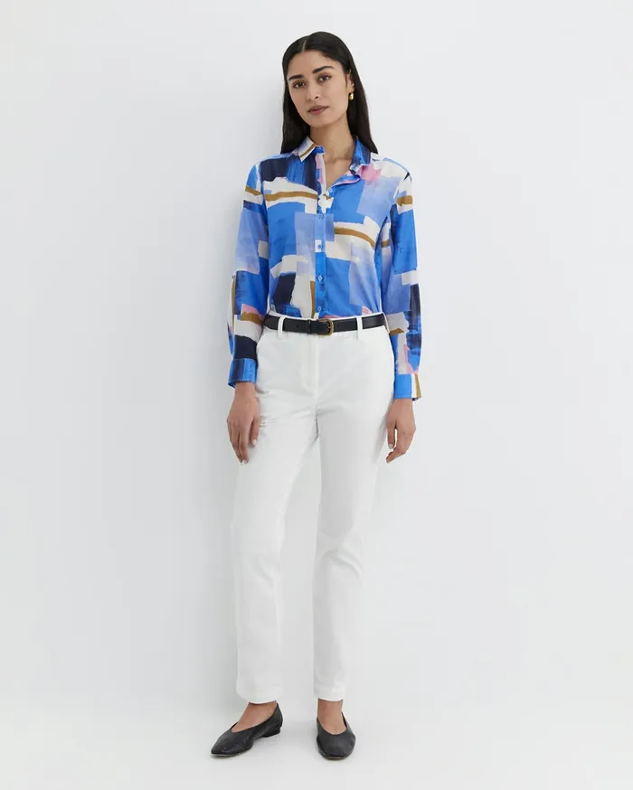 Sportscraft Martine Cotton Silk Shirt Multi Women Shirts