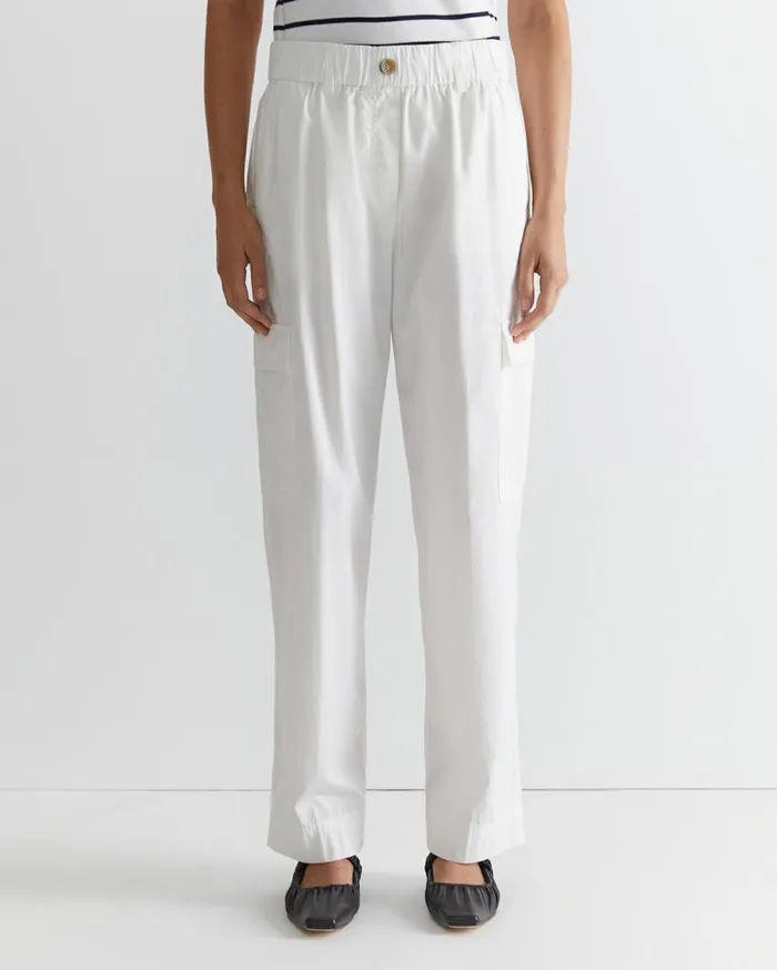 Sportscraft Mila Cargo Pant White Women Pants