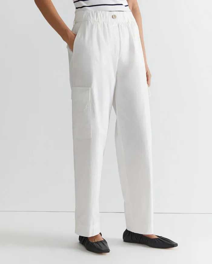Sportscraft Mila Cargo Pant White Women Pants