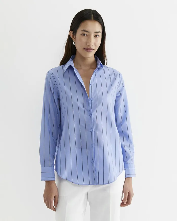 Sportscraft Nora Stripe Long Sleeve Shirt Blue Multi Women Shirts