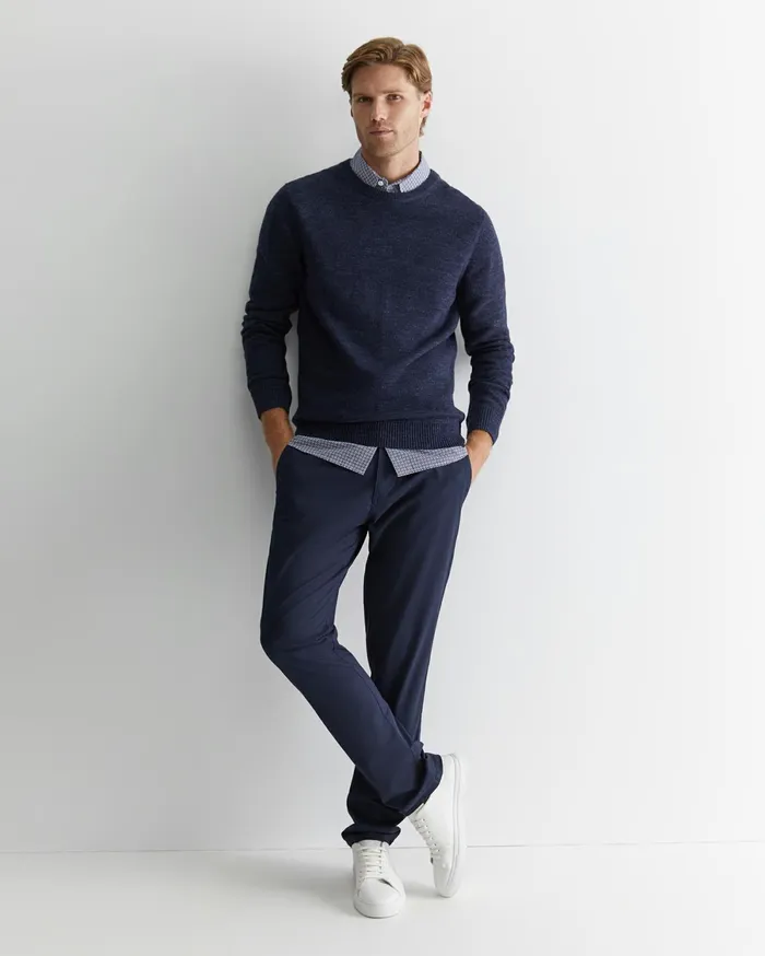 Sportscraft Oliver Crew Neck Knit Navy Men Knitwear