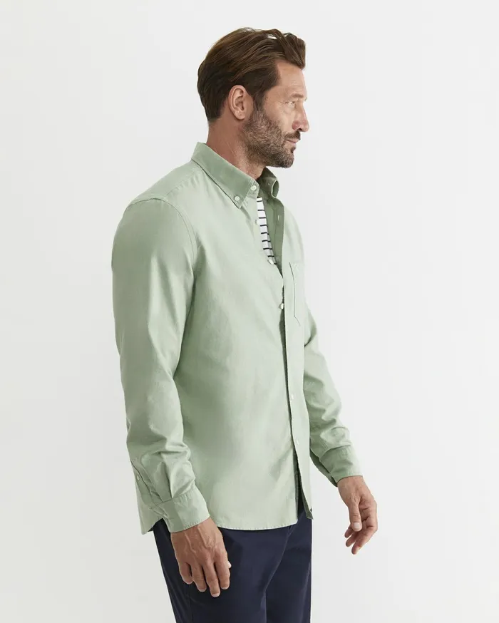 Sportscraft Oxford Long Sleeve Shirt Vine Men Shirts