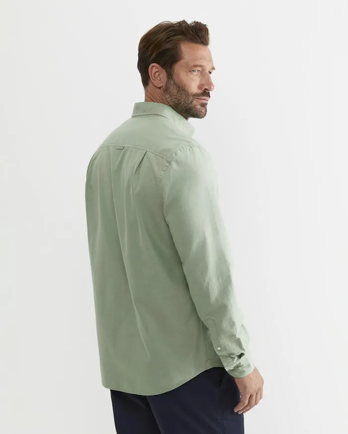 Sportscraft Oxford Long Sleeve Shirt Vine Men Shirts