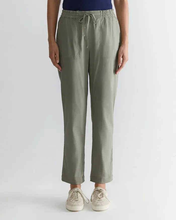 Sportscraft Rosa Linen Pant Khaki Women Pants