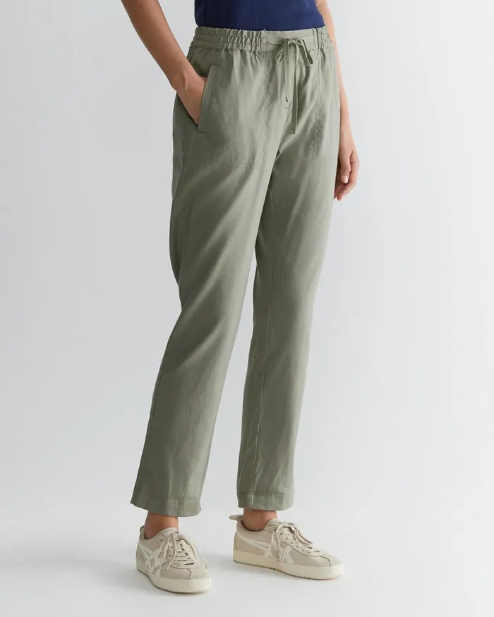 Sportscraft Rosa Linen Pant Khaki Women Pants