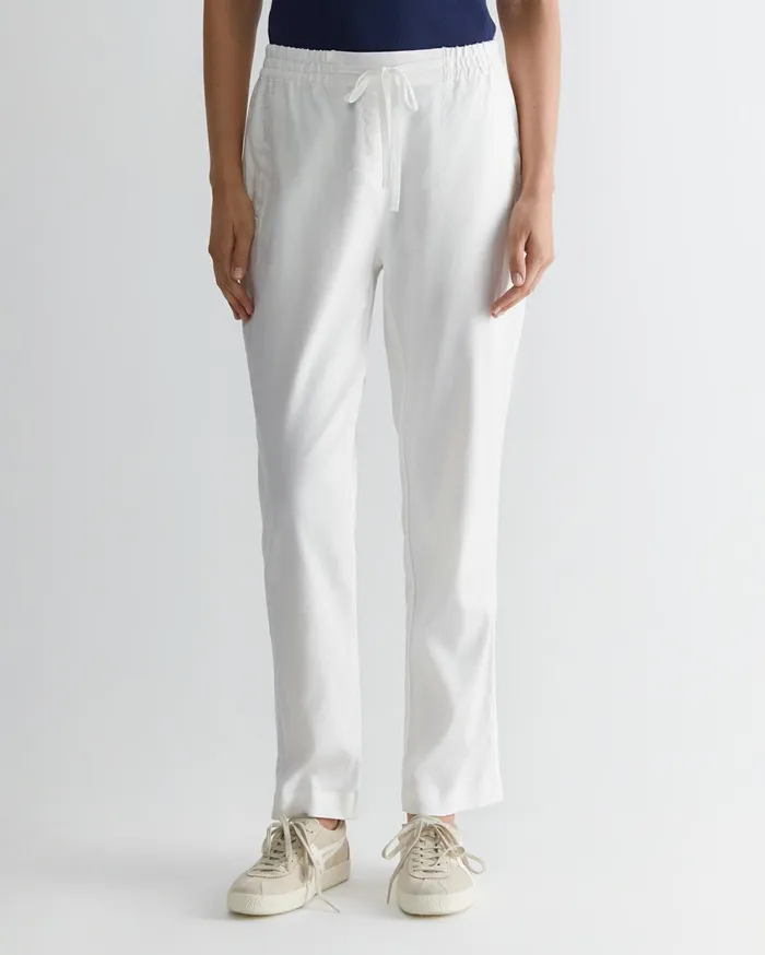 Sportscraft Rosa Linen Pant White Women Pants