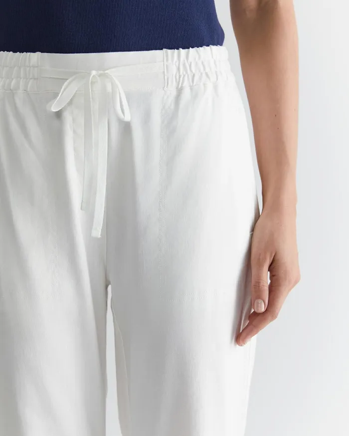 Sportscraft Rosa Linen Pant White Women Pants