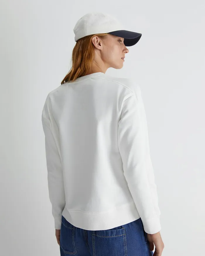 Sportscraft SC Crew Neck Sweat White Women Knits and Cardigans