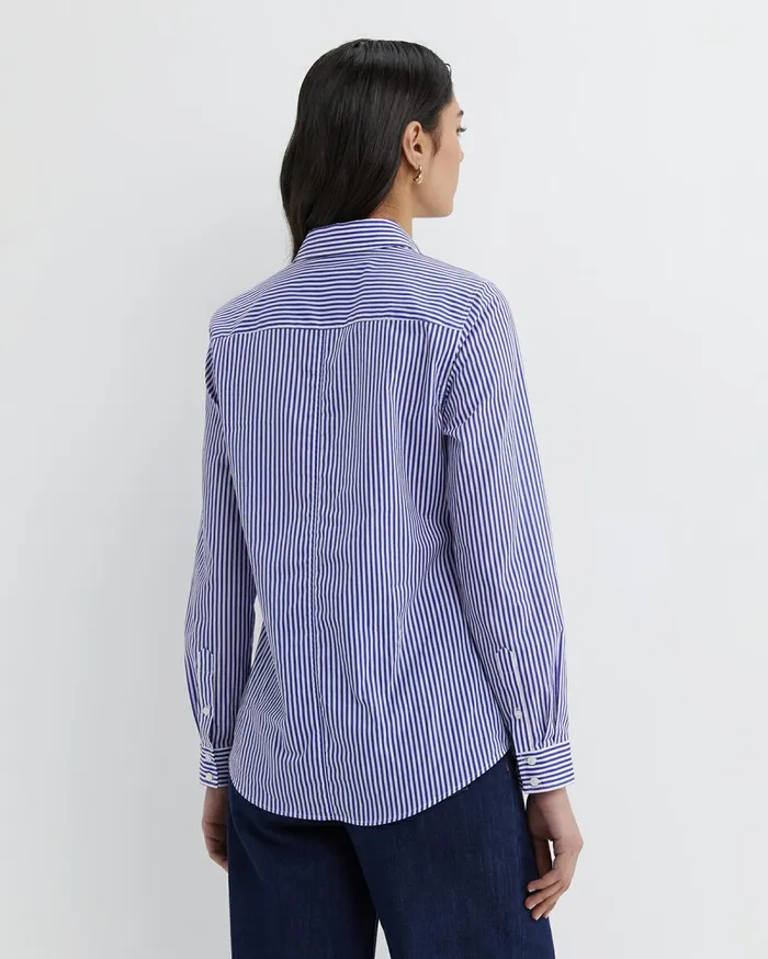 Sportscraft Stripe Lily Voile Shirt Bluewhite Women Shirts