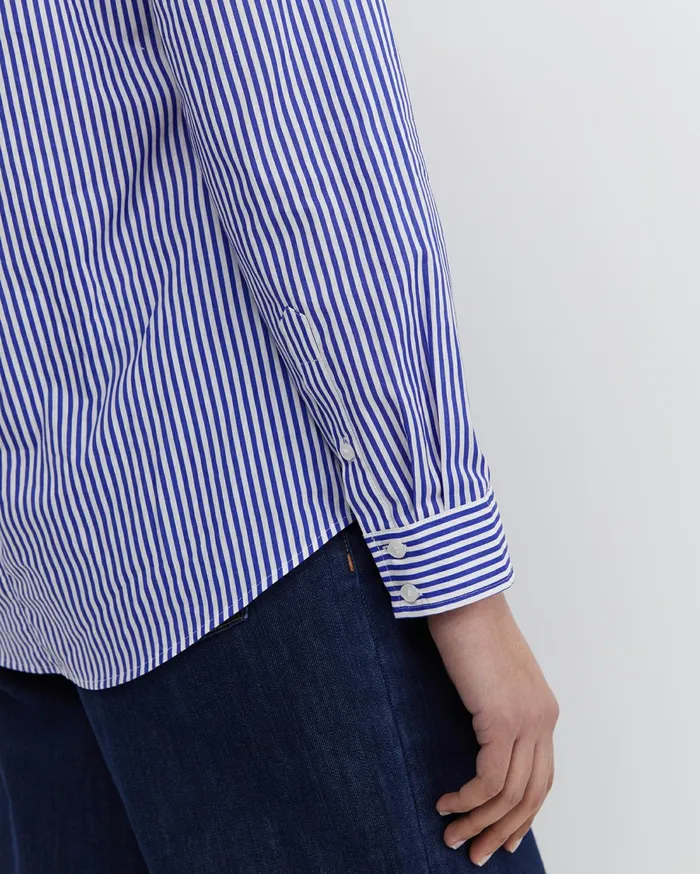 Sportscraft Stripe Lily Voile Shirt Bluewhite Women Shirts