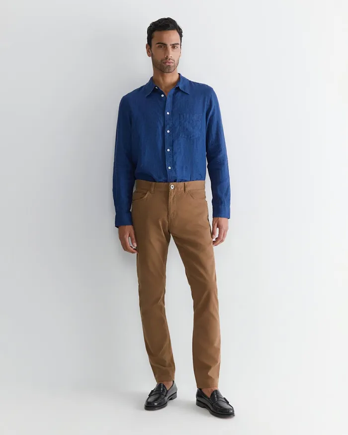 Sportscraft Tapered Bedford Jean Chestnut Men Pants