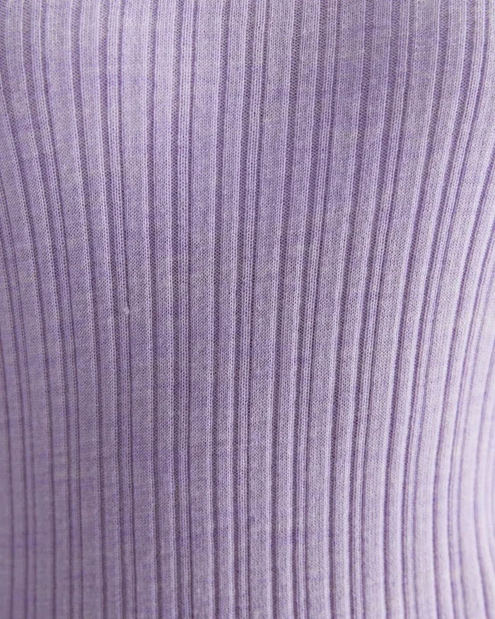 Sportscraft Wool Silk Polo Lavender Women Knits and Cardigans