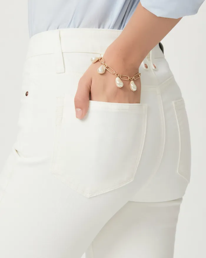 Straight PAIGE Women Cindy Straight Jean 8211 Tonal Ecru Straight PAIGE Women Cindy Straight Jean 8211 Tonal Ecru