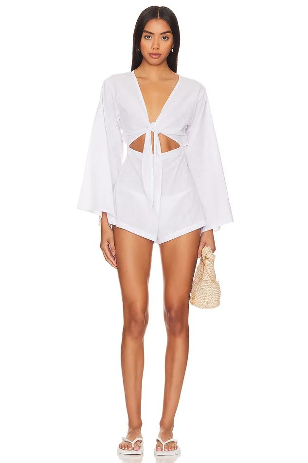 Summer Air Romper White Women Lovers and Friends Rompers
