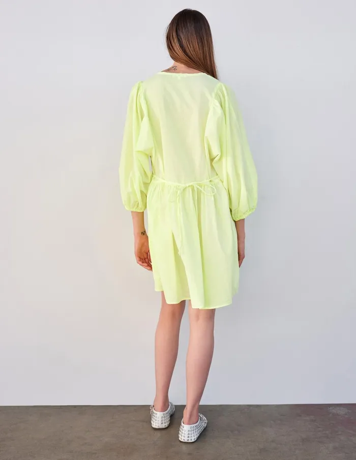 Sundry Clothing Dresses Women Women039s Mini VNeck Dress In Pigment Lime Pigment Lime