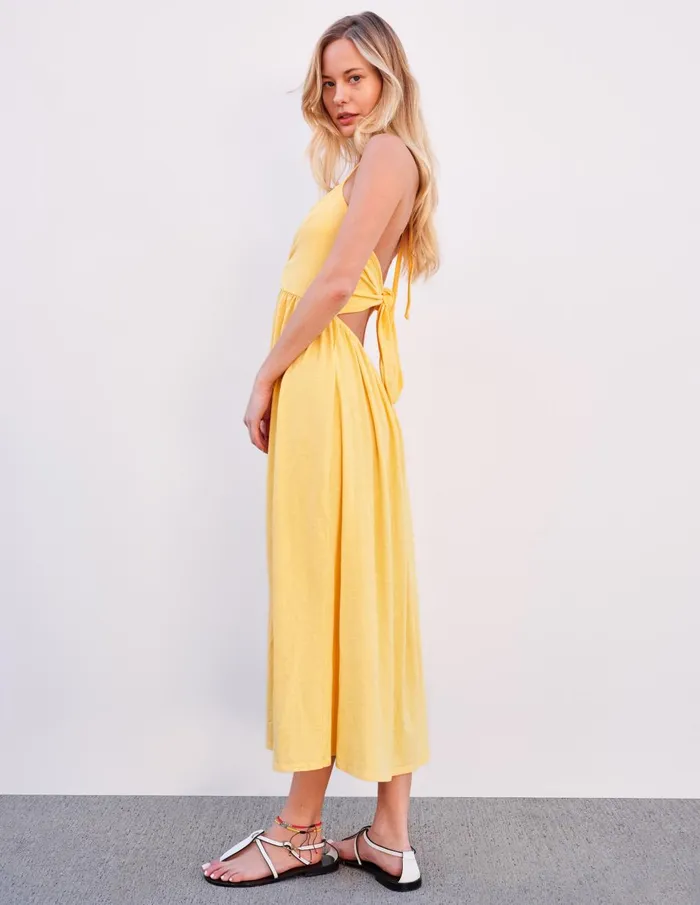 Sundry Clothing Dresses Women Women039s Tie Back Dress In Sun Sun Sundry Clothing Dresses Women Women039s Tie Back Dress In Sun Sun