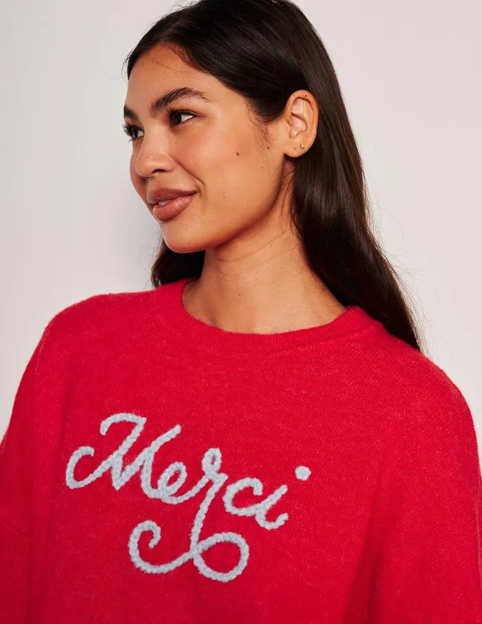 Sundry Clothing Sweaters Women Women039s Merci Crew Neck Sweater In Flare Red Flare Red Sundry Clothing Sweaters Women Women039s Merci Crew Neck Sweater In Flare Red Flare Red