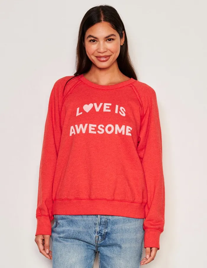 Sundry Clothing Sweatshirts Women Women039s Awesome Raglan Sweatshirt In Flare Red Flare Red Sundry Clothing Sweatshirts Women Women039s Awesome Raglan Sweatshirt In Flare Red Flare Red
