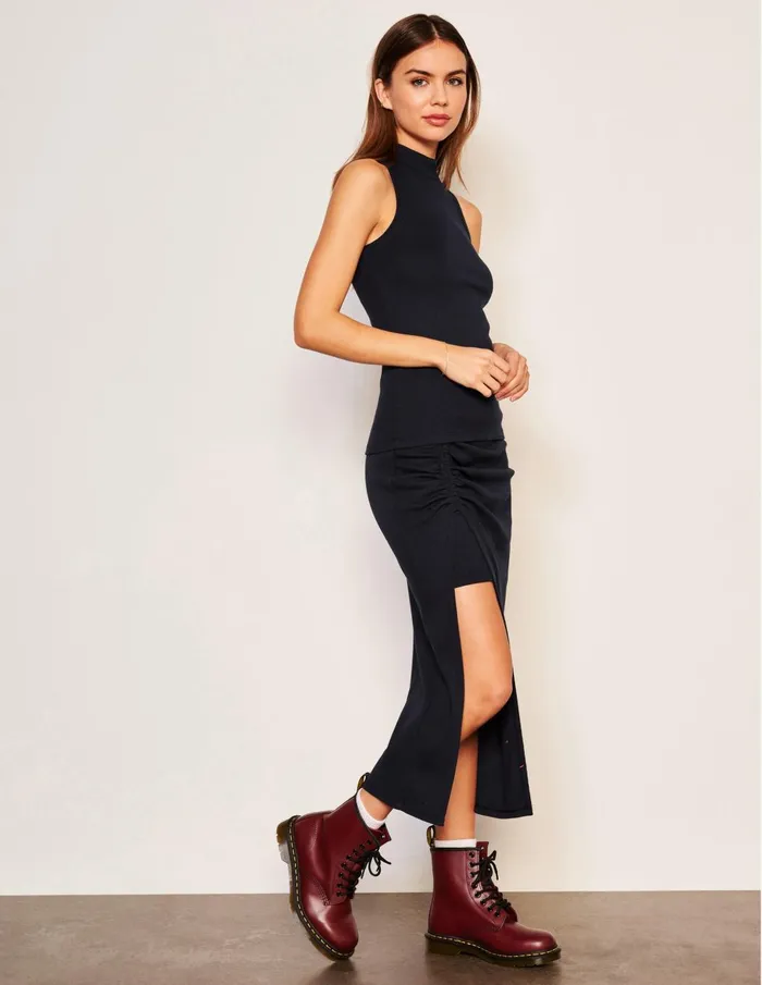 Sundry Clothing Tanks Women Women039s Mock Neck Tank In Deep Navy Deep Navy Sundry Clothing Tanks Women Women039s Mock Neck Tank In Deep Navy Deep Navy