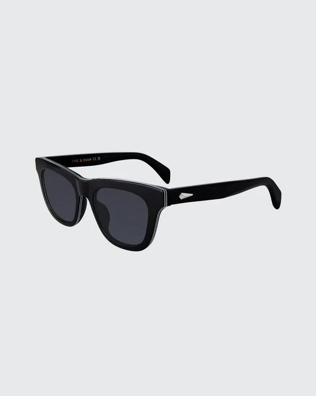 Sunglasses rag and bone WomenMen Perry BlackHavanaWhite