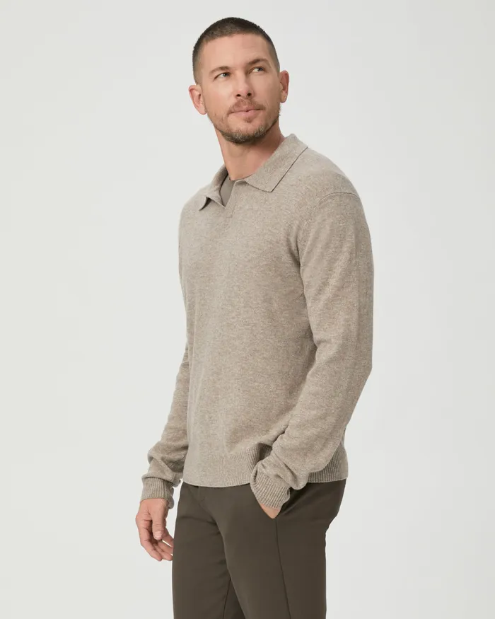 Sweaters and Sweatshirts PAIGE Men Dunlap Sweater 8211 Rice Flower