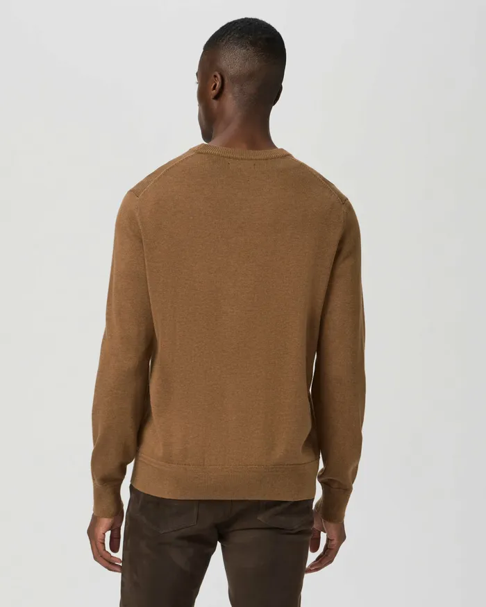 Sweaters and Sweatshirts Pershing Crewneck Sweater 8211 Heathered Palm 8211 PAIGE Men