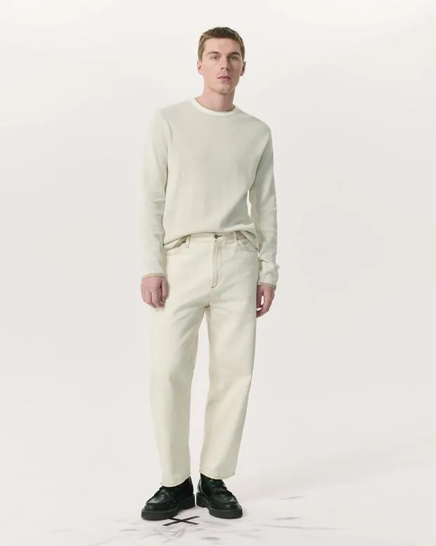 Sweaters rag and bone Men Harvey Crew BlackBlackIvory