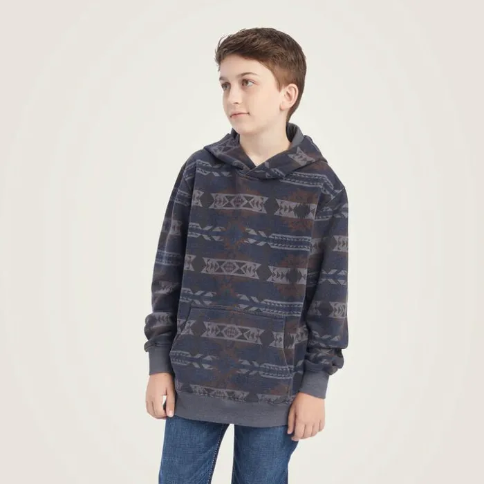 Sweatshirts and Hoodies Kids Ariat Printed Overdyed Washed Sweater Maritime Blue Southwest Sweatshirts and Hoodies Kids Ariat Printed Overdyed Washed Sweater Maritime Blue Southwest