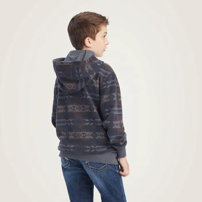 Sweatshirts and Hoodies Kids Ariat Printed Overdyed Washed Sweater Maritime Blue Southwest Sweatshirts and Hoodies Kids Ariat Printed Overdyed Washed Sweater Maritime Blue Southwest