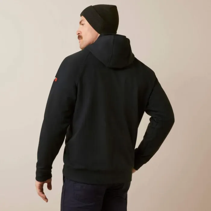 Sweatshirts and Hoodies Men Ariat FR DuraStretch Flames Hoodie Black